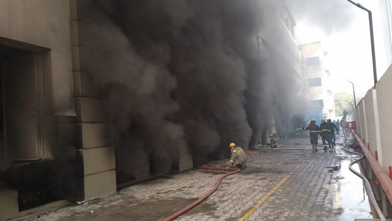 Noida Fire Incident : इलेक्ट्रॉनिक्स कंपनी के बेसमेंट में लगी भीषण आग, पहुंची एक दर्जन से ज्यादा फायर ब्रिगेड की गाड़ियाँ