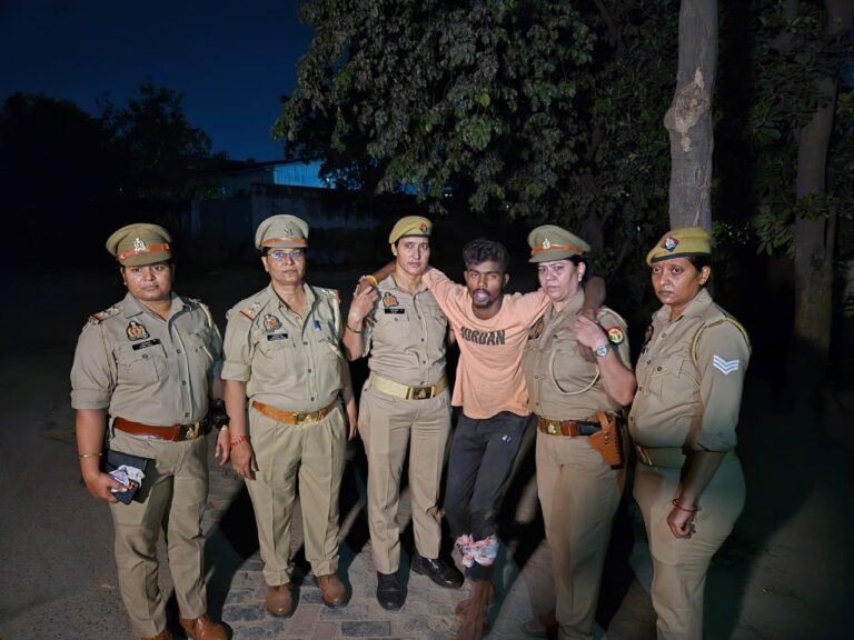Bravery of Ghaziabad Female Police: History-Sheeter with 8 Cases Arrested in Encounter