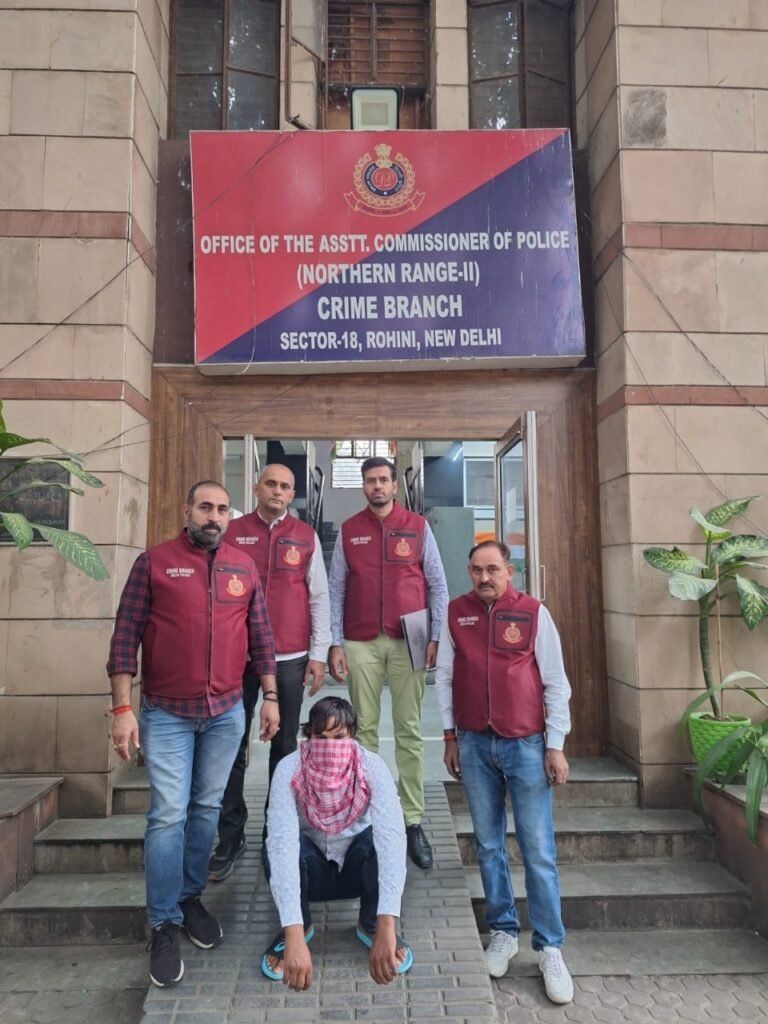 NOTORIOUS AND CONVICTED ROBBER WANTED IN THREE ARMED HEISTS NABBED BY DELHI POLICE CRIME BRANCH