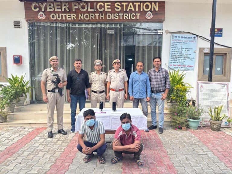 CYBER POLICE STATION OUTER NORTH DISTRICT BUSTS JOB FRAUD RACKET — TWO ACCUSED ARRESTED