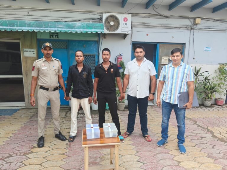 OUTER NORTH DISTRICT POLICE ARREST TWO ACCUSED WITH ILLEGAL FIREARMS