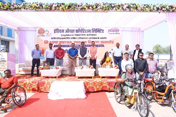 Indian Oil CSR, ALIMCO Faridabad, disability support India,