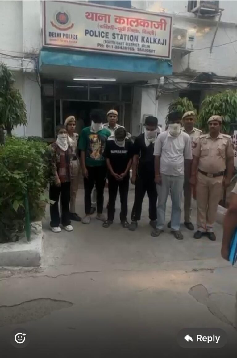 डेटिंग ऐप के जाल में फंसा युवक, किडनैप कर 7 लाख की लूट — DCP हेमंत तिवारी के नेतृत्व में साउथ-ईस्ट जिला पुलिस की बड़ी कामयाबी, 5 आरोपी गिरफ्तार