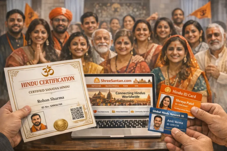 अब दुनिया भर के हिंदू एक मंच पर: सर्टिफिकेट, आईडी और सेवाओं के साथ नई पहल लॉन्च