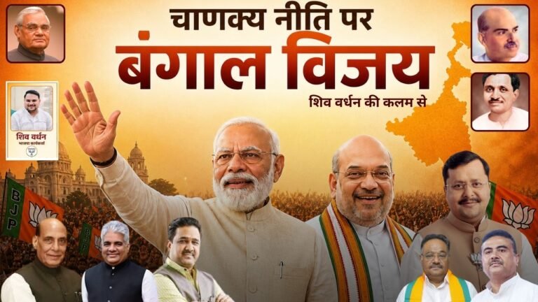 चाणक्य नीति पर बंगाल विजय: भाजपा कार्यकर्त्ता शिव वर्धन ने बताया—माननीय  यशस्वी प्रधानमंत्री श्री नरेंद्र मोदी जी के नेतृत्व में मिली ऐतिहासिक सफलता