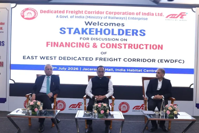 DFCCIL: ईस्ट-वेस्ट डेडिकेटेड फ्रेट कॉरिडोर के लिए स्टेकहोल्डर कॉन्फ्रेंस आयोजित, फाइनेंसिंग और निर्माण रणनीति पर मंथन