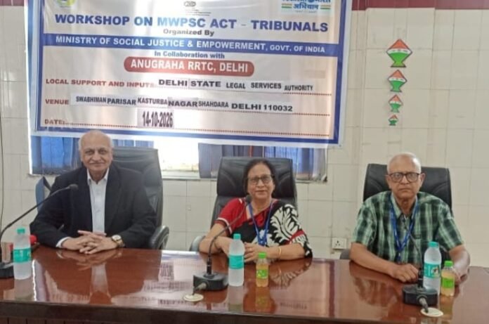 MWPSC Act 2007, Senior Citizens Rights India, Delhi Legal Services Authority, Advocate Dinesh Kumar Gupta, Senior Citizen Welfare Workshop